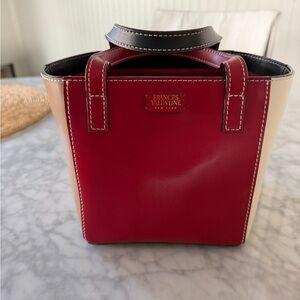 Frances Valentine Red and Tan Tote